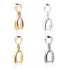 30pcs 4x15mm Copper Seeds Buckle Pendants Clasps Hooks Clips Bails Copper Connectors For DIY Handmade Jewelry Making 4 Colors