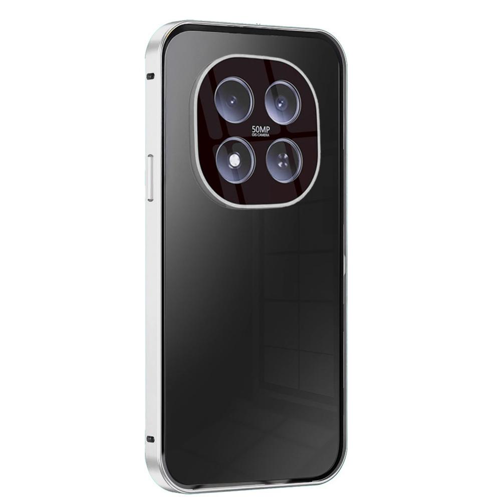 Case for Xiaomi Redmi Note 15 Pro Plus 5G / Poco M8 Pro 5G, Magnetic Dual Glass, Silver