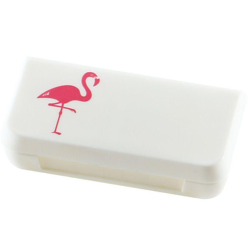 

Compact Portable Pill Organizer with Divided Storage