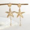 Bohemian Starfish Earrings & Necklace Set for Women - Summer Beach Resort Style