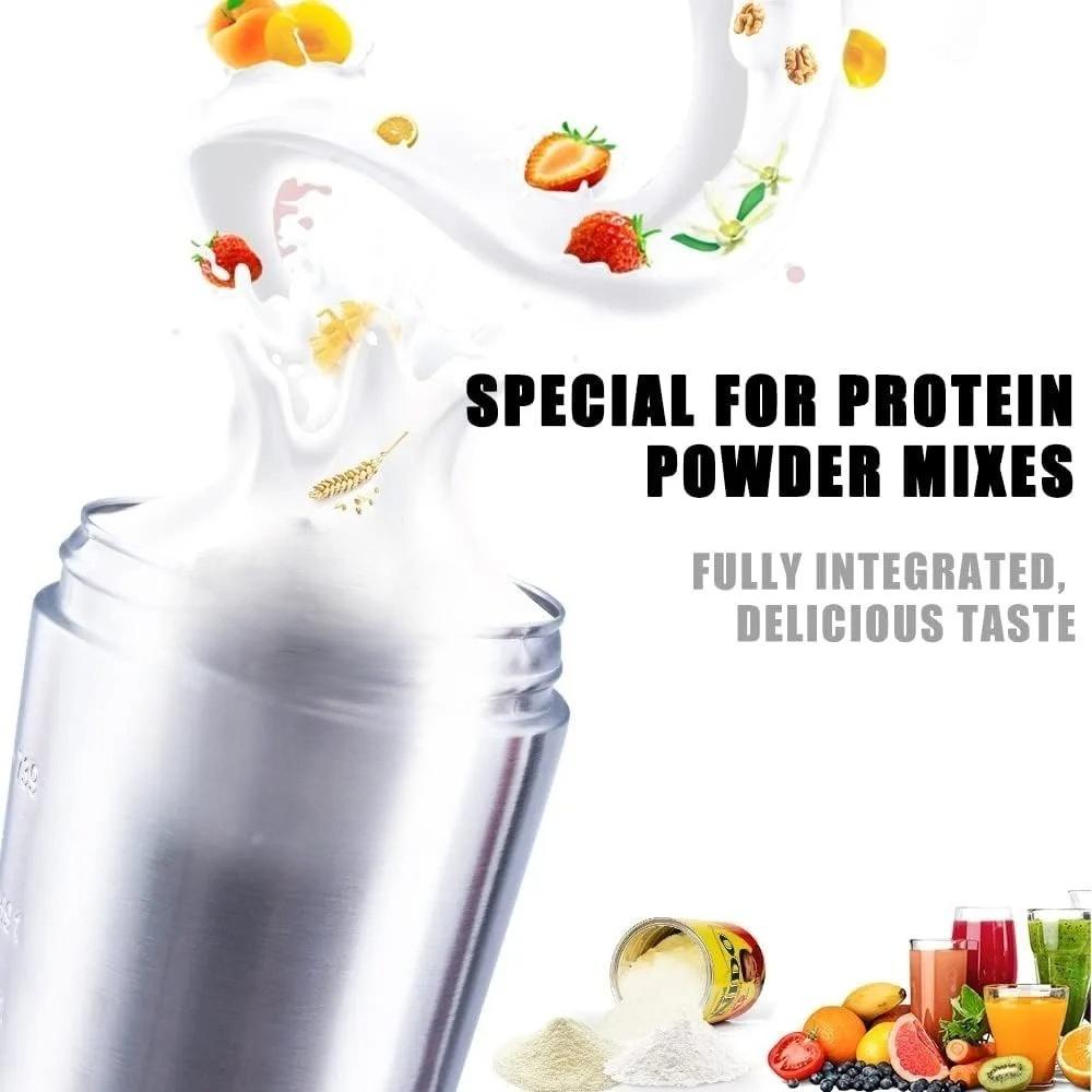 Premium Protein Shaker Cup with Metal Stainless Steel Ball for Protein Shakes and Pre-Workout Drinks 24 Oz / 700 Ml