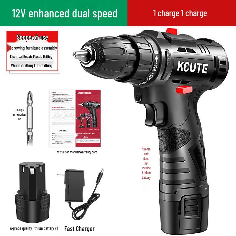 Compact Rechargeable Lithium Handheld Drill & Electric Screwdriver