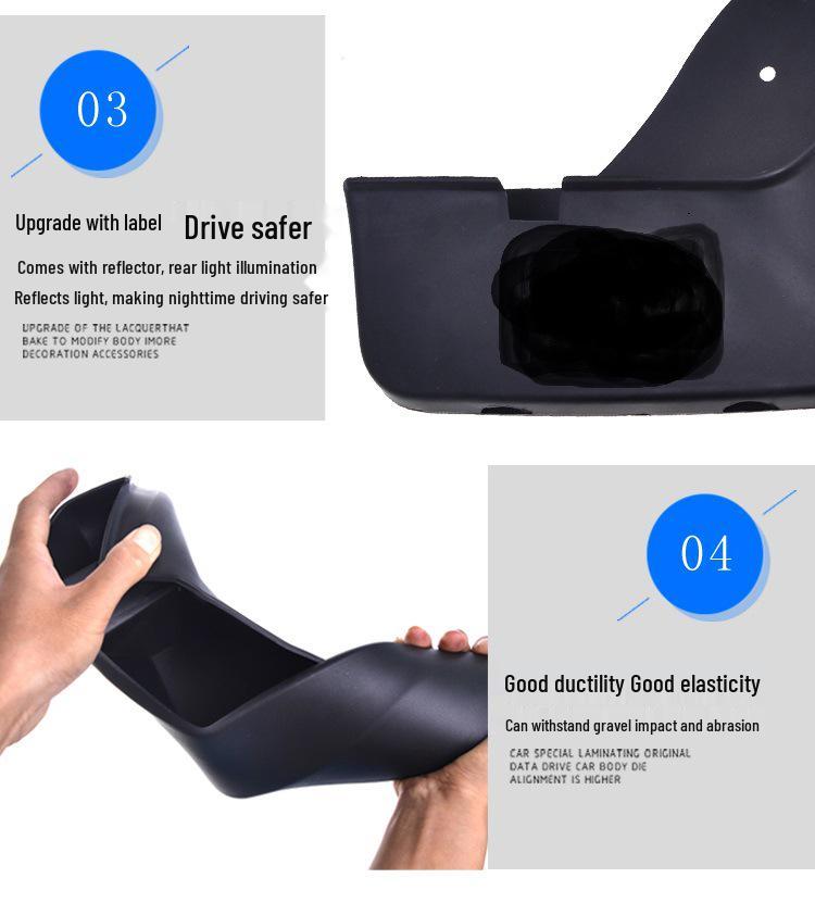 Maxus G10 Sport Edition Car Mudguard: Soft Rubber, Punch-Free, Anti-Splash, Wear-Resistant