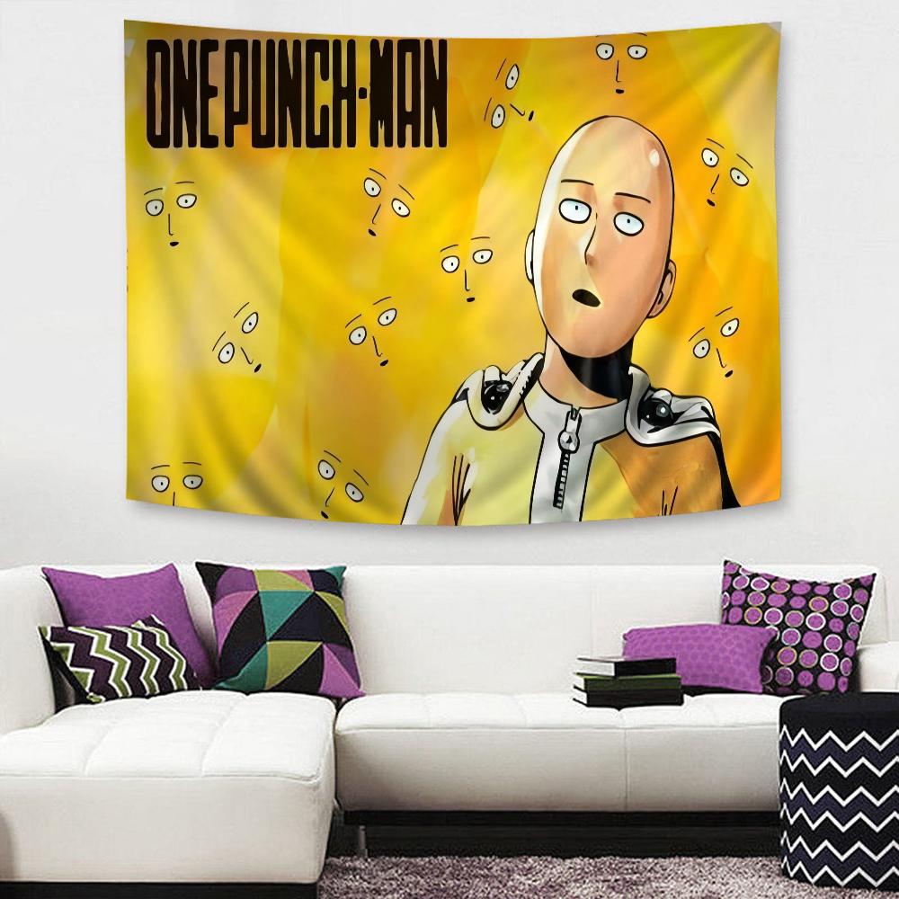 O-One P-Punch Man Hanging Bohemian Tapestry Hanging Tarot Hippie Wall Rugs Dorm Wall Hanging Home Decor
