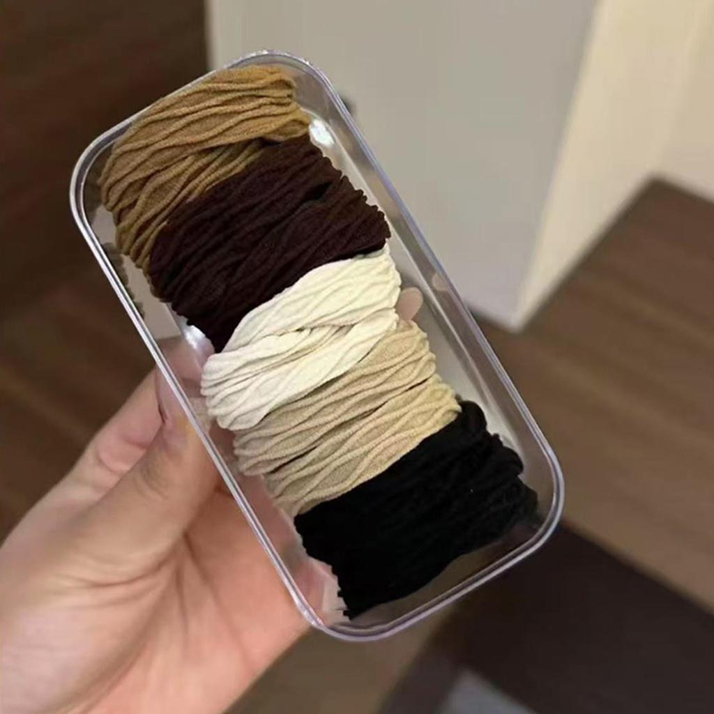 High Elasticity Hair Scrunchies For Women And Kids Soft Anti-Slip Hair Ties For Ponytails Buns Multiple Colors1/2/3 boxes