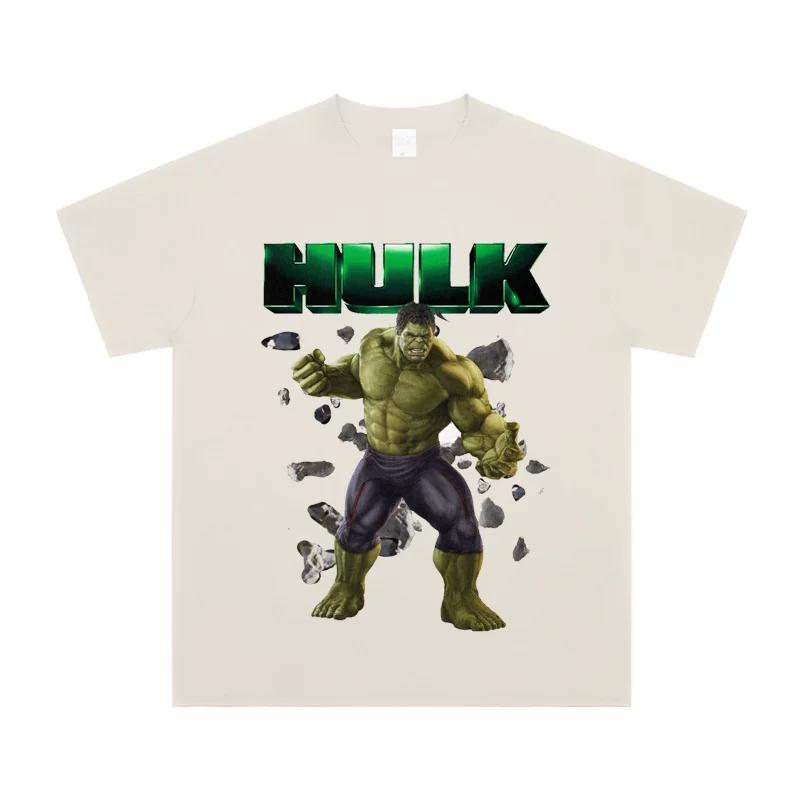 Hulk Durchbruch Vintage T-Shirt Lässig Street Fashion Weiche Baumwolle Y2K Ästhetik Outdoor Streetwear für Actionfilm-Liebhaber