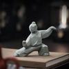 1Pcs Landscape Decoration Crafts New Chinese Martial Arts Figure Kung Fu Home Desktop Tea Table Creative Ornaments