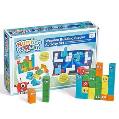 Numberblocks Wooden Blocks Activity Set - Number Play Educational Toy (96932) - Authentic Product