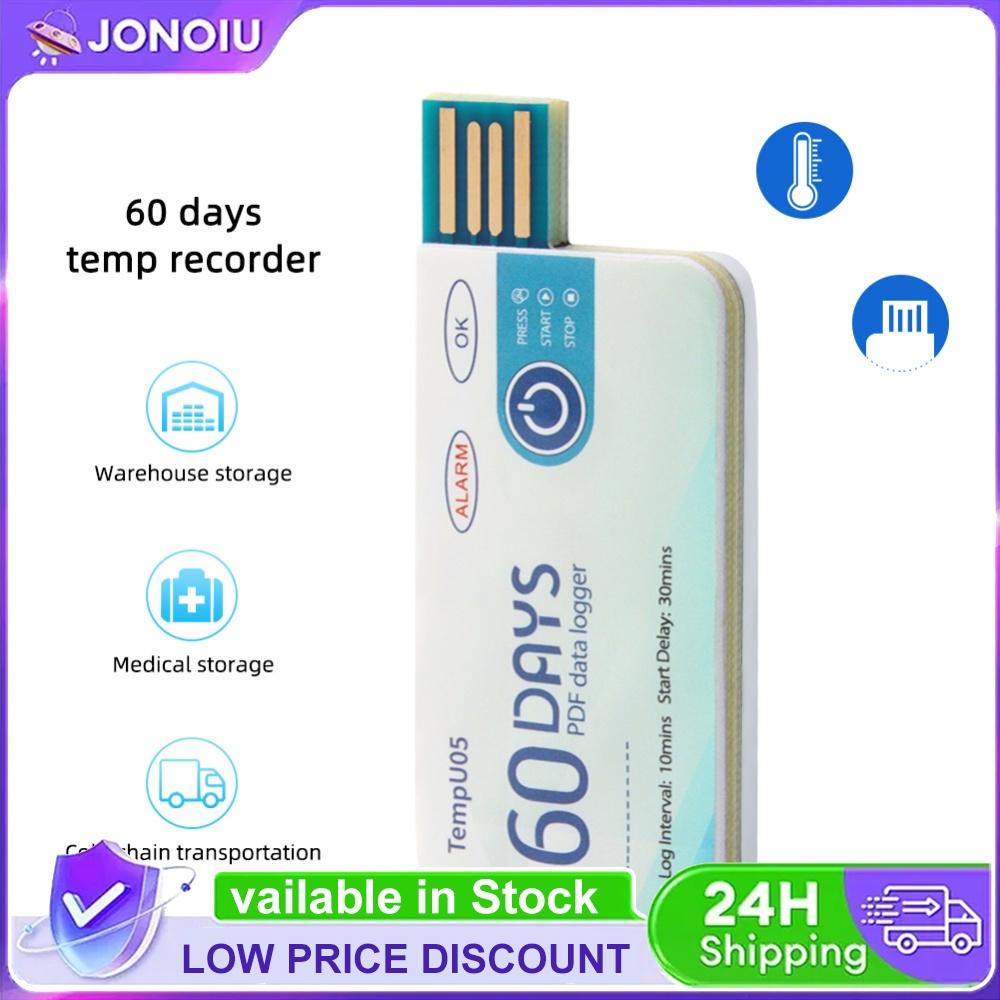 Portable Temperature Data Logger 60 Days PDF Report Disposable Temperature Record Instrument High-precision Measurement