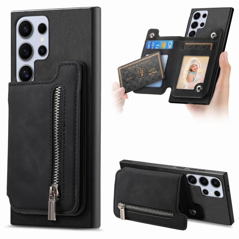 

Magnetic Leather Wallet Phone Case For Samsung Galaxy S25 Edge S24 Ultra S23 Plus A17 A07 A55 A35 A15 A54 A34 A56 A36 A16 Cover Samsung A17 (4G 5G)