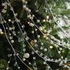 Crystal Imitation Pearl Chain Christmas Pendants New Year Creative Xmas Tree Ornaments Pendant Hanging Ornament