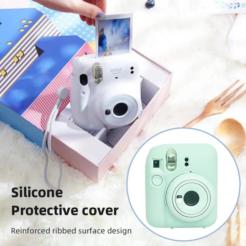 For Instax Mini 12 Camera Case PU Leather Soft Protective Case Trave Bag for Fujifilm Film Camera Bag with Shoulder Strap