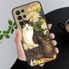 Kreslený Kočka Pouzdro na Telefon Pro Samsung A52S A21S A33 A23 A13 A14 A32 A52 A53 A54 A51 A71 A15