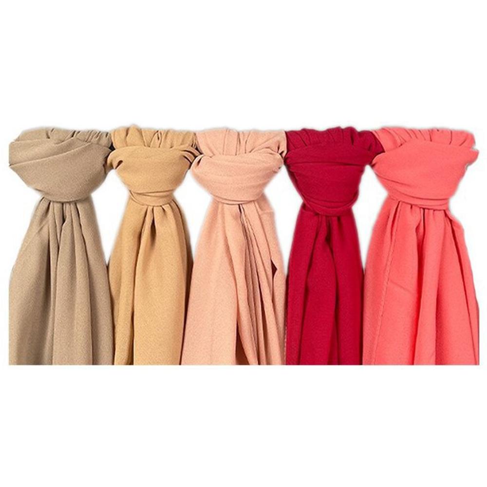 Chiffon Muslim Headband Big Size Wraps Shawls High Quality Hijab Scarf