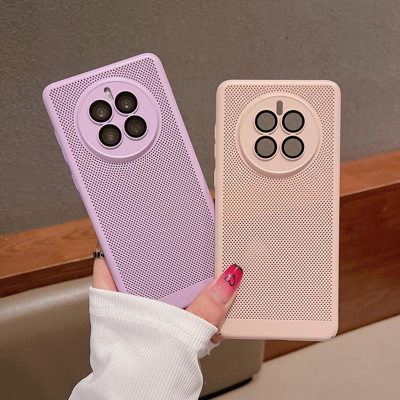 Applicable To Huawei Mate50pro Phone Case, Grid Cooling P60, Ultra-thin with Built-in Lens Film 40, Full Package Shockproof 30