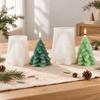 Personalized Scented Candle Mold Christmas Tree Mold, Silicone for Making Plaster And Resin Crafts, Nonstick Crafting 3D Holiday Festive Home