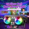 DJ Party Disco Ball Night Light Sound Activated 4 In 1 LED Stage Lights Strobe Pattern Light for Home Room Dance Parties