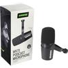 Shure Mv7x Podcast Microphone Dynamic Cardioid Wired Microphone Xlr Black Mv7x J