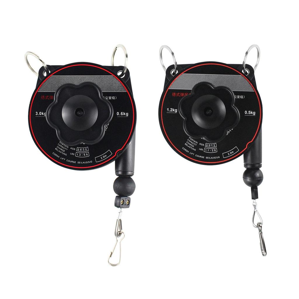 Durable Spring Balancer Retractable Hanging Holding Tool with Positioning Clamp for Industrial Work