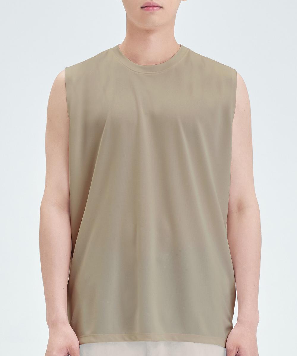 Gainsboro Oversized Cool Micro Ice Sleeveless Mocha Mocha/M