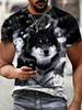 2026 New Men's 3D Dragon Print T-shirt Casual Short-sleeved Pullover Polyester Round-neck Summer Outdoor Clothing Adult Size
