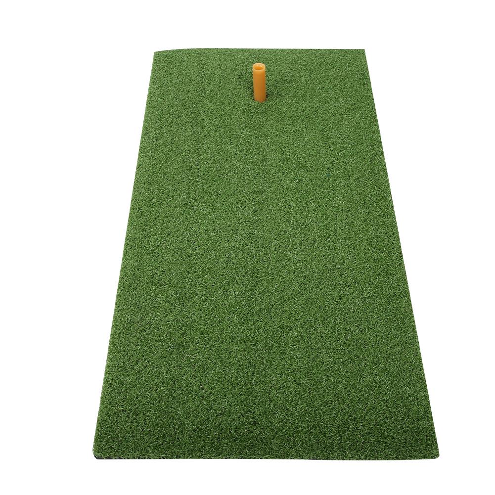 

Golf Hitting Mat Indoor Outdoor Golf Swing Practice Grass Mats with Rubber Golfing Tee