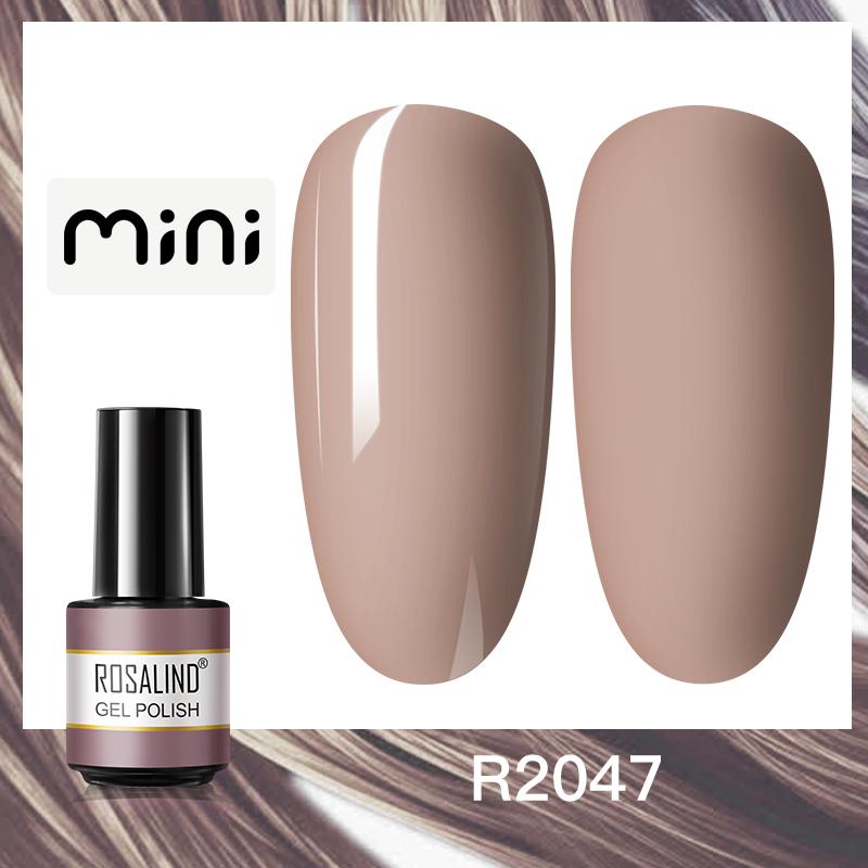 ROSALIND Mini Nail Gel Polish Hybrid Gel Polish UV Gel Manicure Soak Off Nail Art Base Top Coat