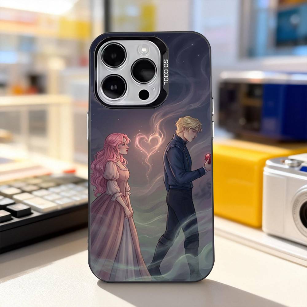 Once U-Upon a B-Broken Heart Phone Case For iPhone 11,12,13,14,15,16,17,Pro,Max,Plus,E,Air,Mini IMD Matte Black