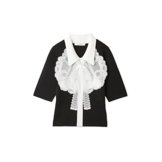 SNIDEL Embroidered Color Docking Knit SWNT261080 Women s