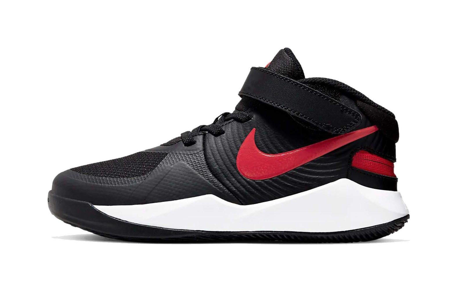 

Nike Team Hustle D 9 FlyEase Low top Children s Basketball Shoes Black Red Children Aged 3 7 Years Old BV2951-061 28