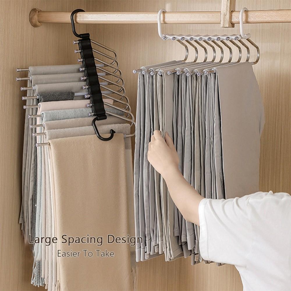 Multi-Function Magic Pants Hanger Space-Saving Trouser Hanger Durable Pants Storage Hook