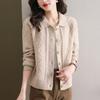 Women's Knitted Cardigan Spring and Autumn Short Fashion Sweater Jacket Top Women