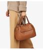 European & American Style Large Capacity Women's Soft Cowhide Handbag - Autumn/Winter Simple Fashion Shoulder Bag