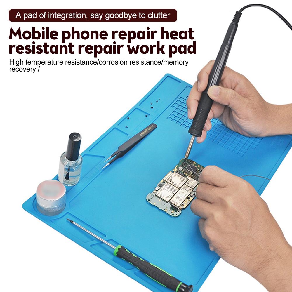 Heat Insulation Working Mat Heat-resistant BGA Soldering Station Repair Insulation Pad Insulator Pad Maintenance Platform