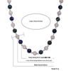 Lapis Lazuli and Zircon Choker Necklace - Hip Hop Style for Men and Women