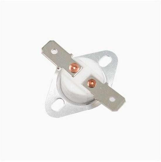 Ceramic Normally Closed KSD301 Thermostat Switch, Flat Foot Mount, 40-180°C, 250V/16A