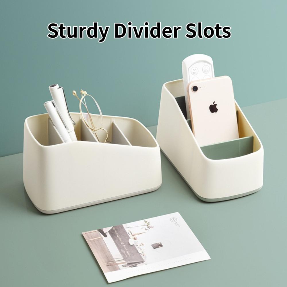 Multifunctional 4 Slot Remote Control Holder Multiple Colors Desktop Storage Box Organizer For TV Remote Stationery Home Hotel
