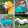 Transparent Brim Dog Rain Poncho Fluorescent Pet Rain Jacket Dog Clothes Dog Raincoat  Corgis