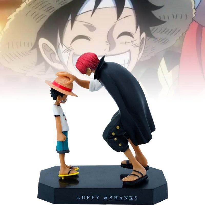 Vibrant Luffy And Shanks Pvc Model For Home Decor And Anime Collector Displays