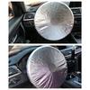 Car Steering Wheel Sun Block Silver Coated Cloth Shade Cover Auto Sheath Sunscreen Insulation Accessories