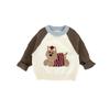 Cartoon-Pullover im koreanischen Stil für Babys und Kleinkinder - Unisex Strickoberteil mit Rundhalsausschnitt für Frühling und Herbst