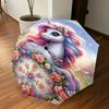 1PC Unicorn Umbrella-8-Rib Reinforced, Automatic Open, Lightweight & Durable, Fashion Accessory for Outdoor, H0411