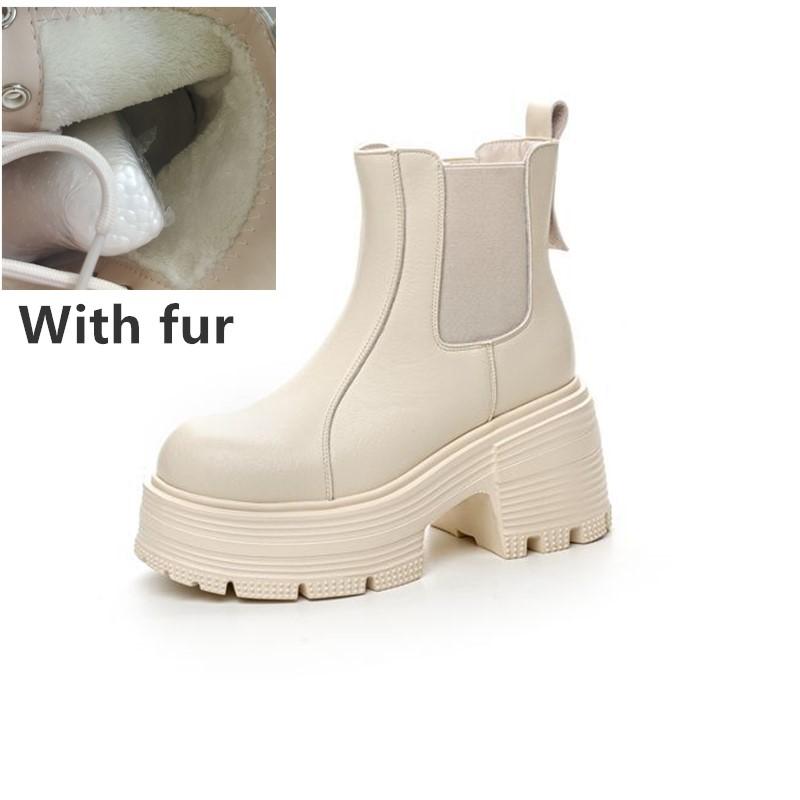 

Женские ботильоны на платформе и сверхвысоком каблуке 9 см, женские ботинки в британском стиле, женские челси, высококачественная кожа, плюшевые женские ботильоны, боты 34