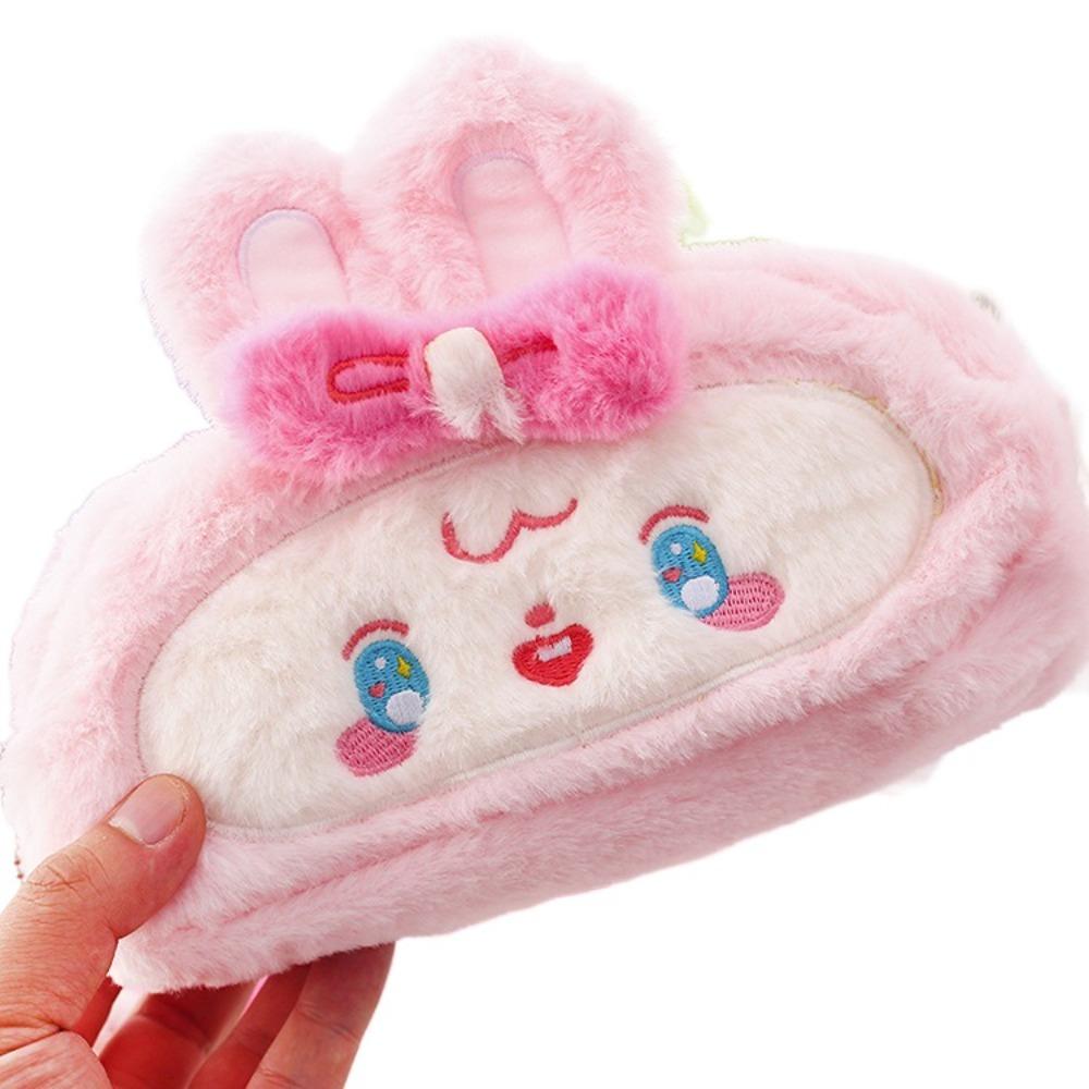 

PVC Capybara Pencil Case Plush Pouch Furry Stationery Storage Bag Cute Bear Pen Bag School style2