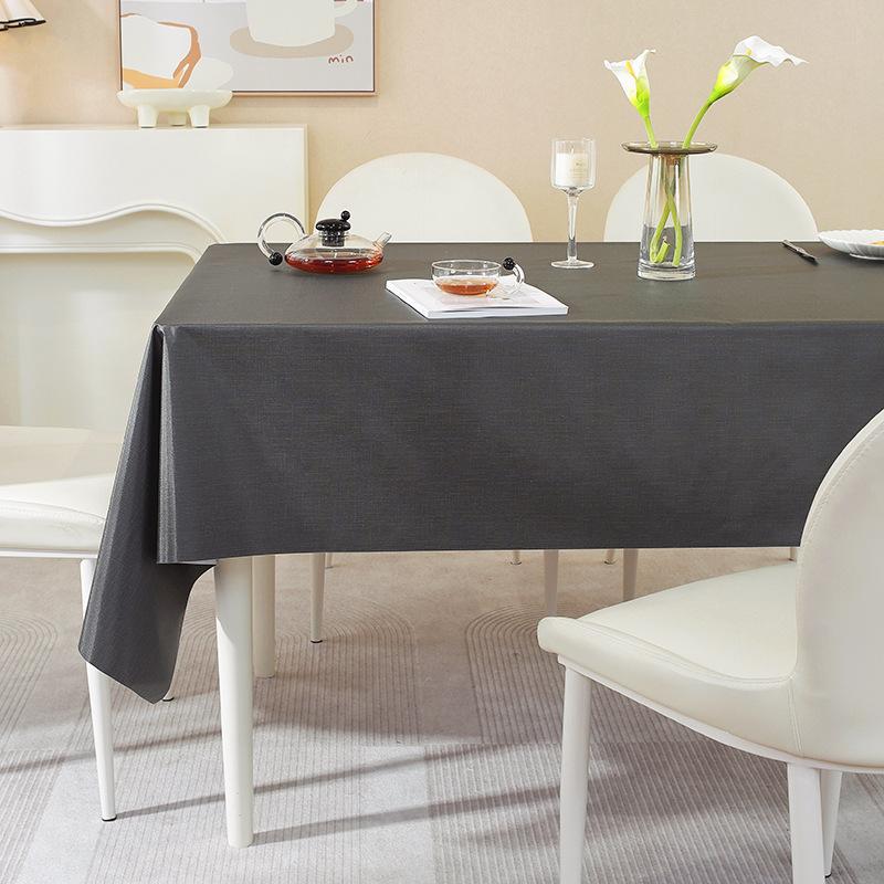 Household Dining Table Mat Waterproof And Oil-Proof Leave-In Tablecloth Kitchen Stall Non-Slip Dining Table Cloth Premium Feeling Table Mat