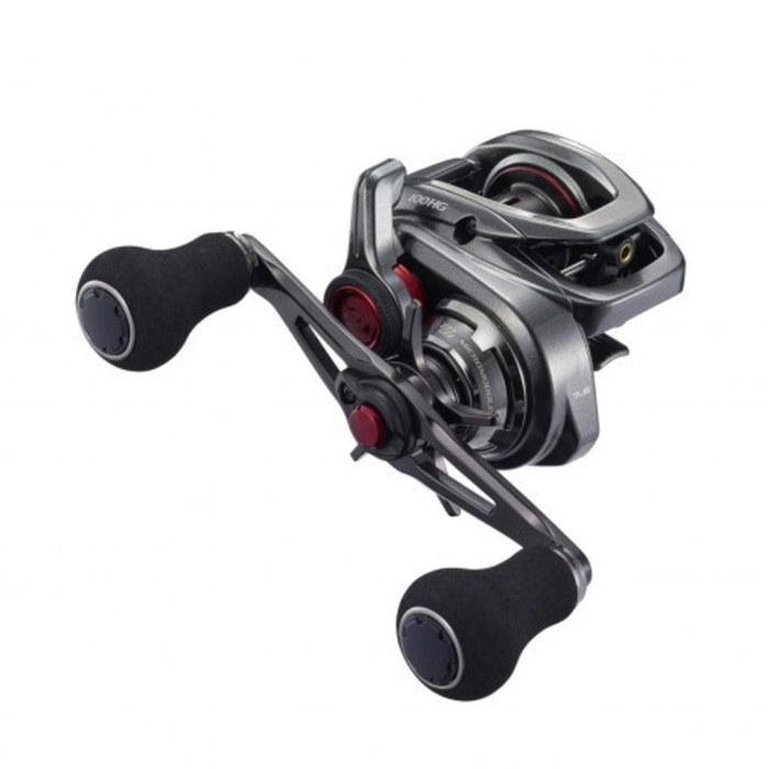 Shimano Engetsu 2021 100HG RIGHT Bait Reel, Saltwater, Offshore, Tai Rubber, Black/Gray