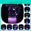 Pikachu Led Night Light 3d Illusion Lamp Bedside Kids Gifts Bedroom