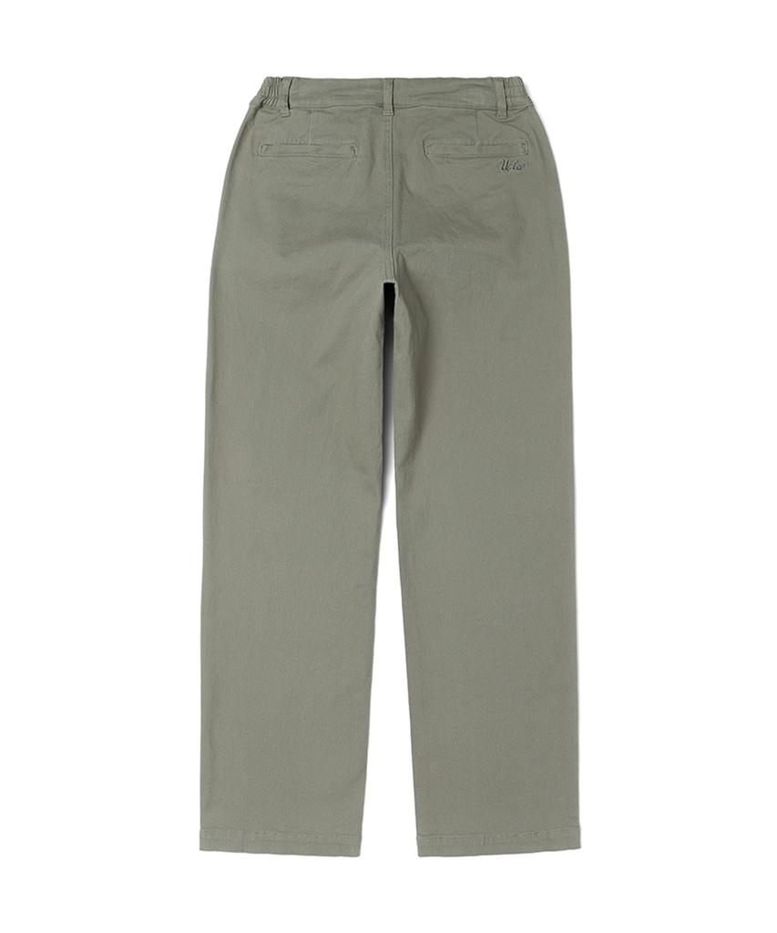 UCLA Men'S Colored Denim Side Banding Wide Pants [Khaki](Uz9Dp01_65)
