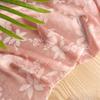 50x147cm New Chinese Floral Gauze Fabric Slip Skirt Cheongsam Shirt Soft Silky and Breathable DIY Clothing Fabric