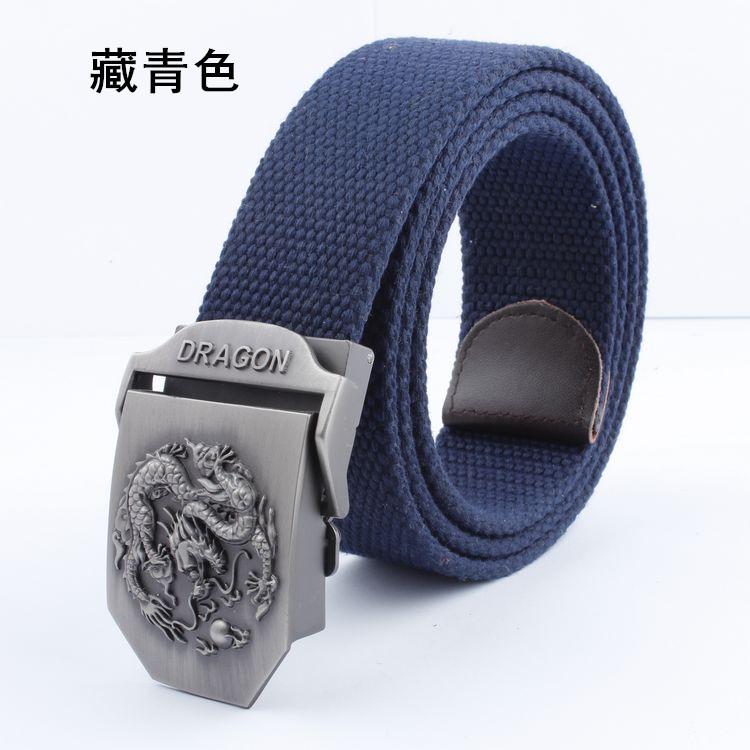 

Ремень из сплава дракона с автоматической пряжкой, мужской утолщенный тканый повседневный ремень, трендовый